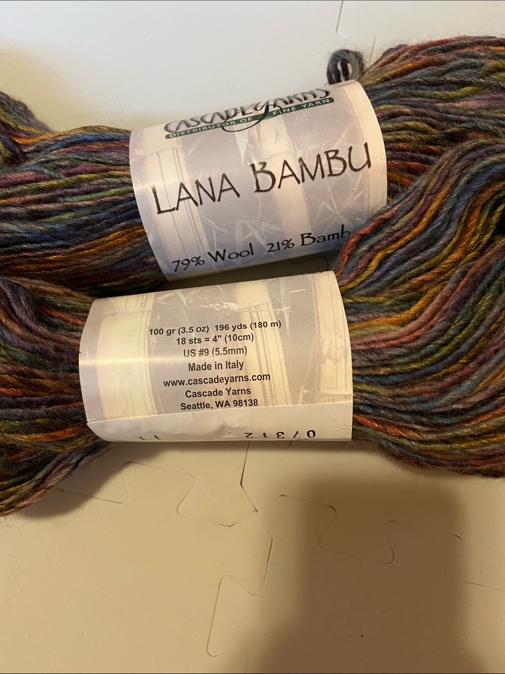 2 Cascade Yarns Lana Bambu Multicolor Wool-Bamboo Blend Yarn - Earth Tones